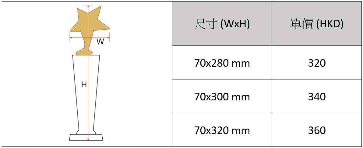 CT13 水晶獎座